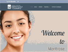 Tablet Screenshot of montrosedermatology.com